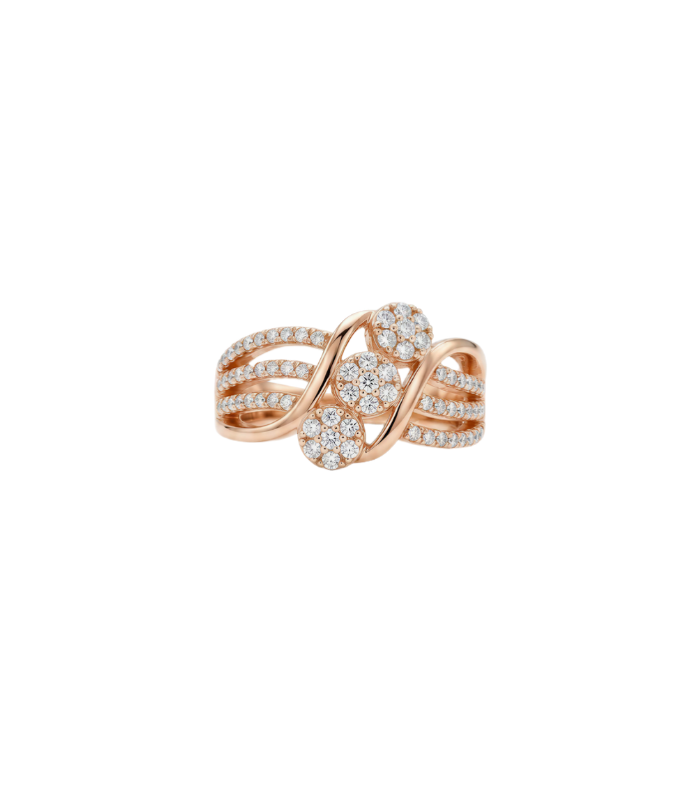 Ruby Teardrop Halo Silver Eternity Ring with CZ  ( 5.53g )