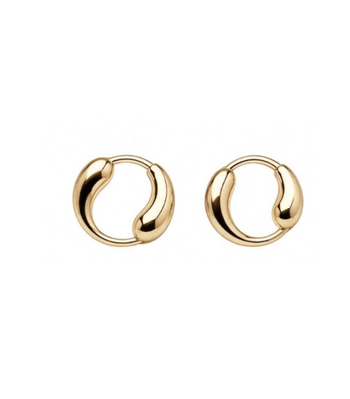 Bold Gold Chunky Hoop Earrings