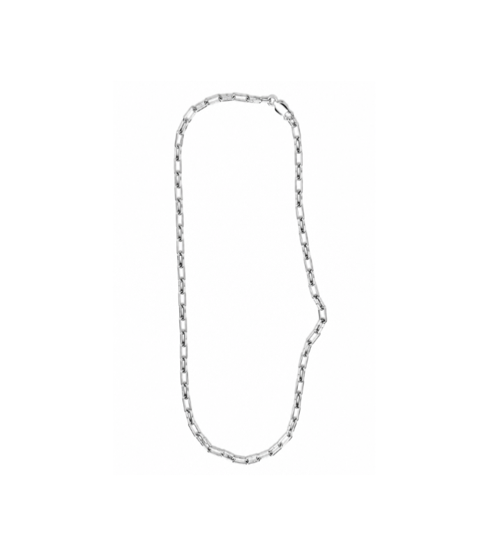 Silver Box Link Chain Necklace for Men ( 16.77g )
