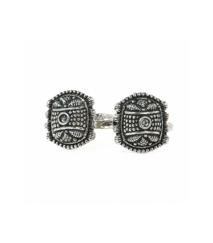 Traditional Oxidised Silver Square Toe Ring (Bichiya) for Women