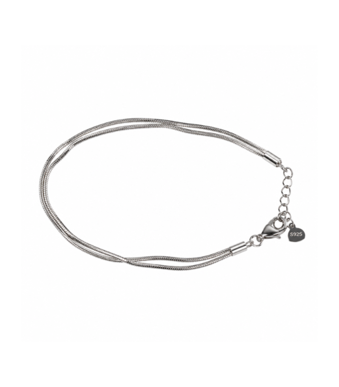 Classic Multi-Strand Silver Bracelet (3.62g)