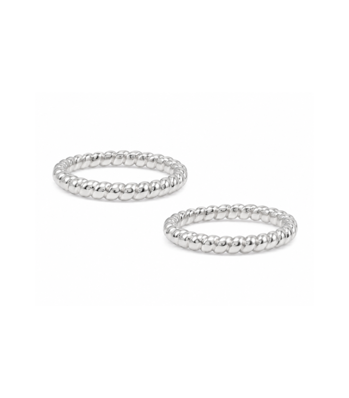 Minimalist Beaded Silver Adjustable Bichiya (Toe Ring Pair)