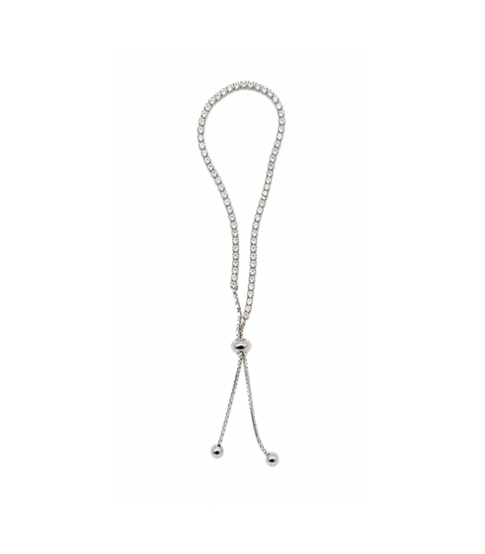 Adjustable Silver Slider Bracelet (5.21g)